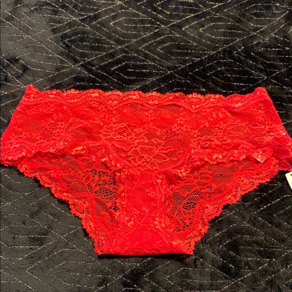 *New* Red lace AdoreMe hipster panties
